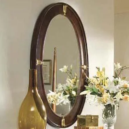 Woodframed Oval Mirror